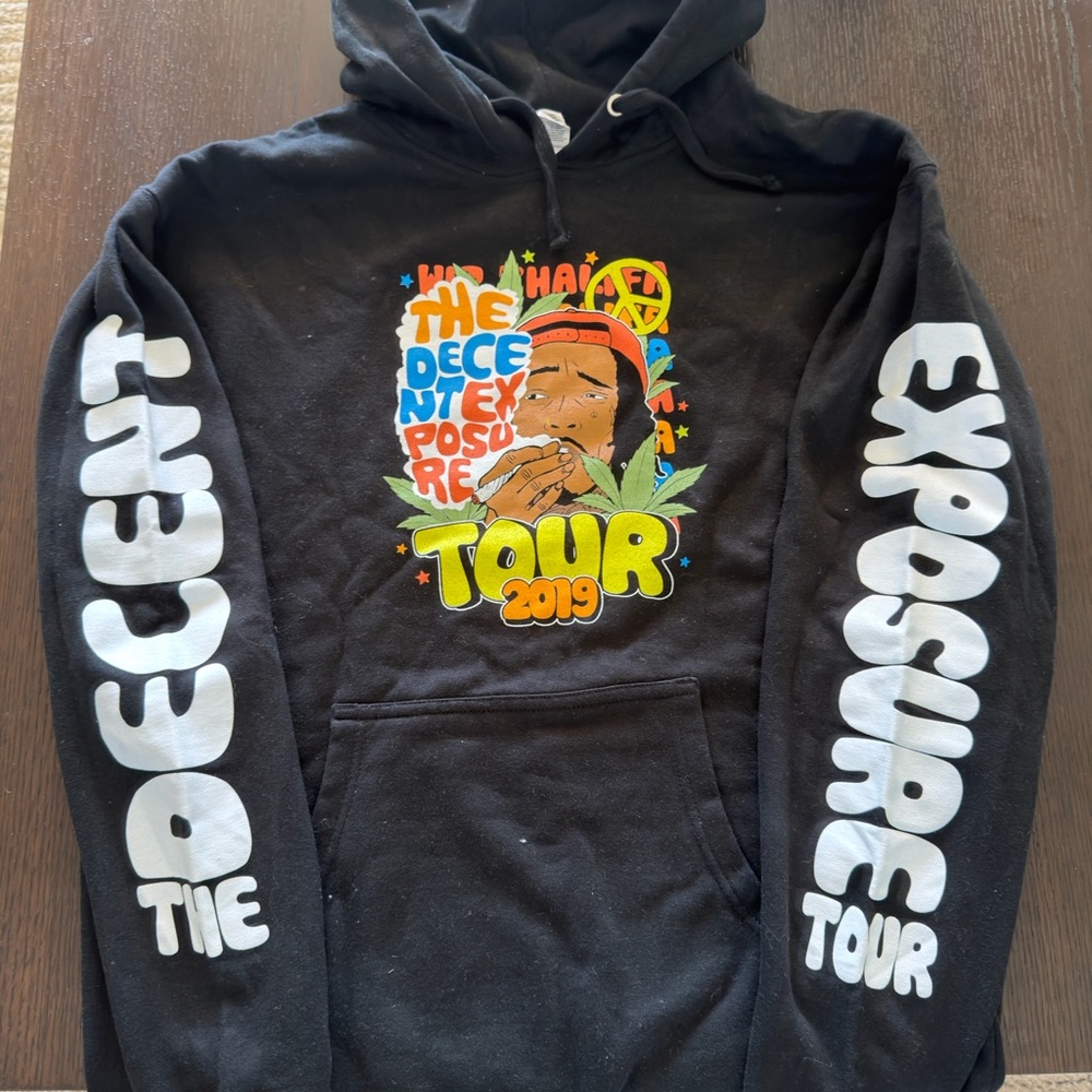 Black Graphic Hoodie Wiz Khalifa 2019 Tour